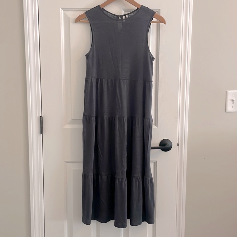Anthropologie Commune Tiered Linen Dress